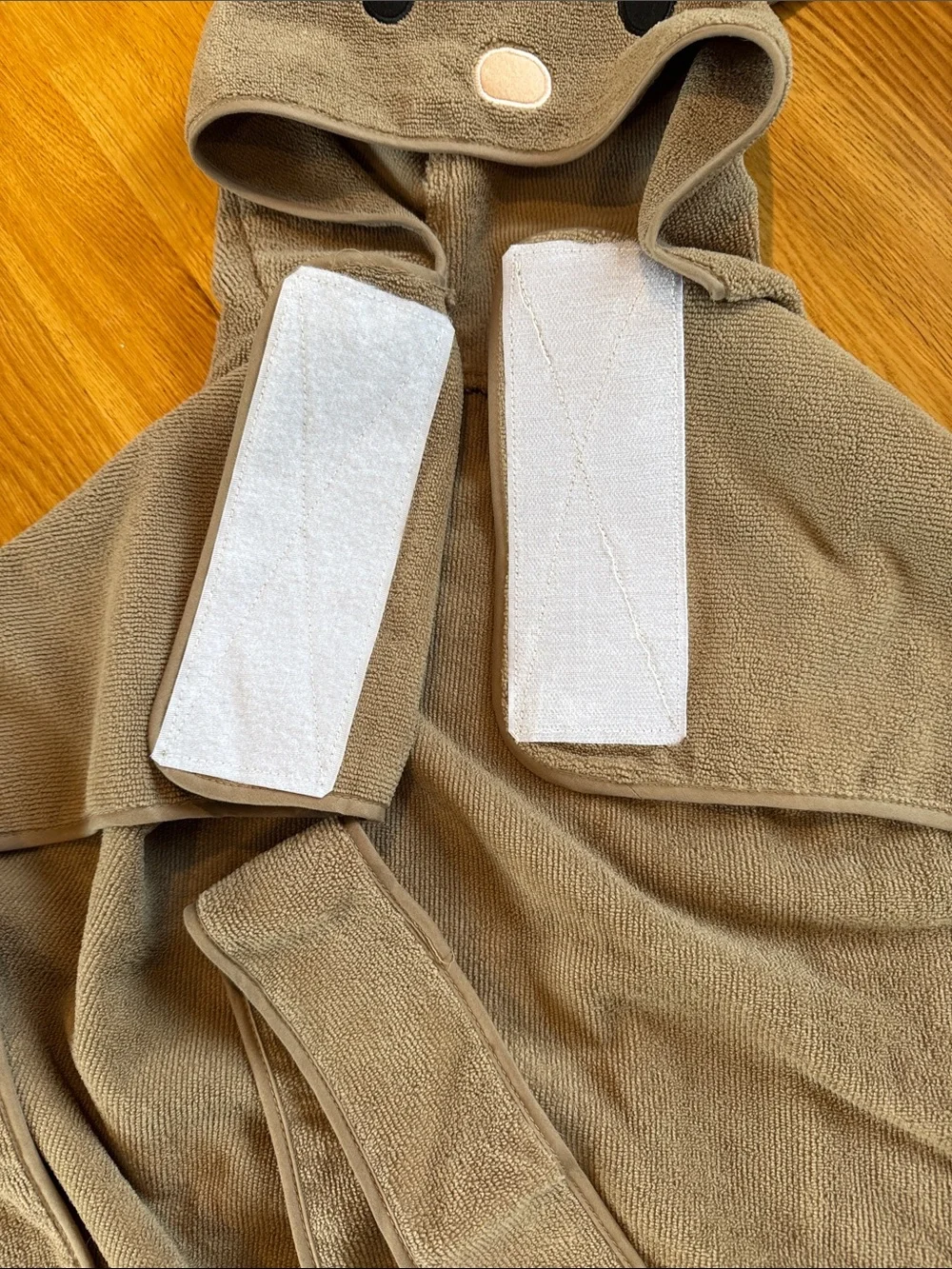Bark Box Hooded Bathrobe for Large Dogs with Bunny Face Ears and Tale